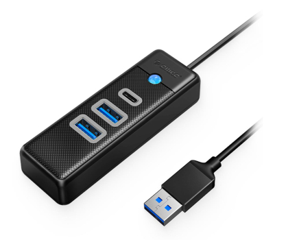 Hub USB Orico Hub USB-A 2x USB 3.1 + USB-C PWC2U-U3-015-BK-EP
